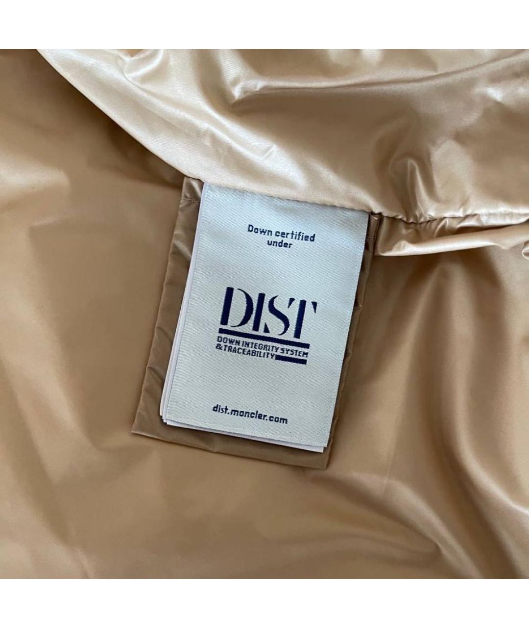 MONCLER Бежевая меховая куртка, фото 8