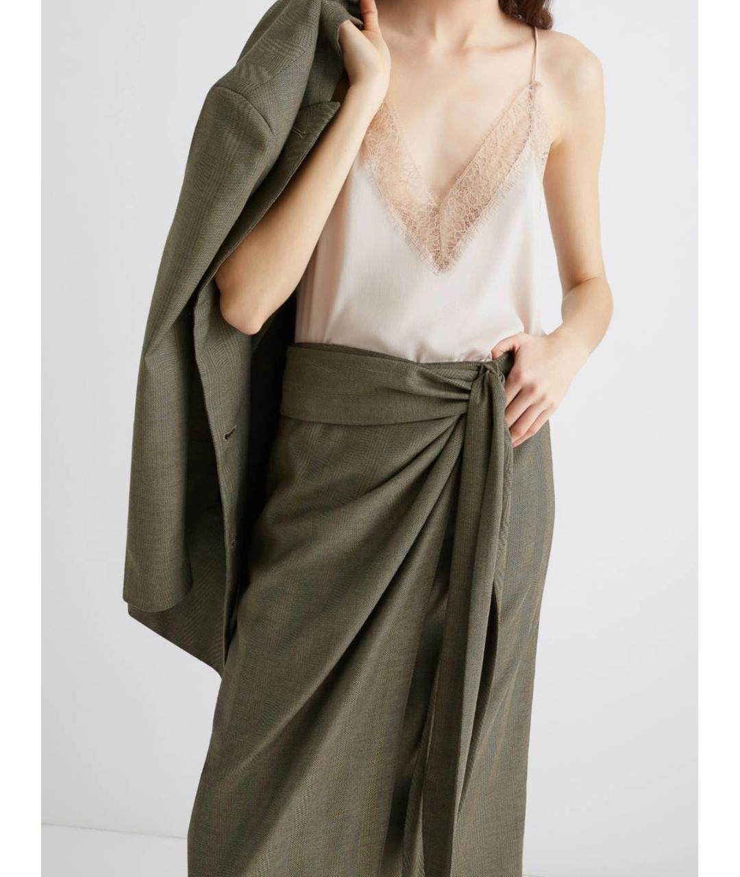 MARELLA Бежевая ацетатная майка, фото 2