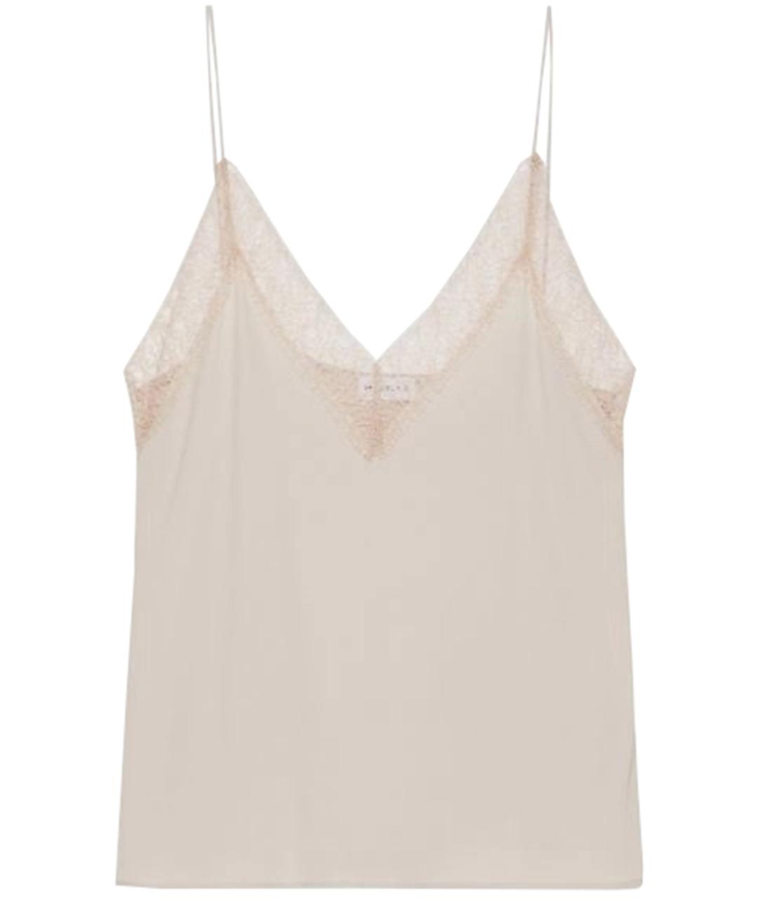 MARELLA Бежевая ацетатная майка, фото 1