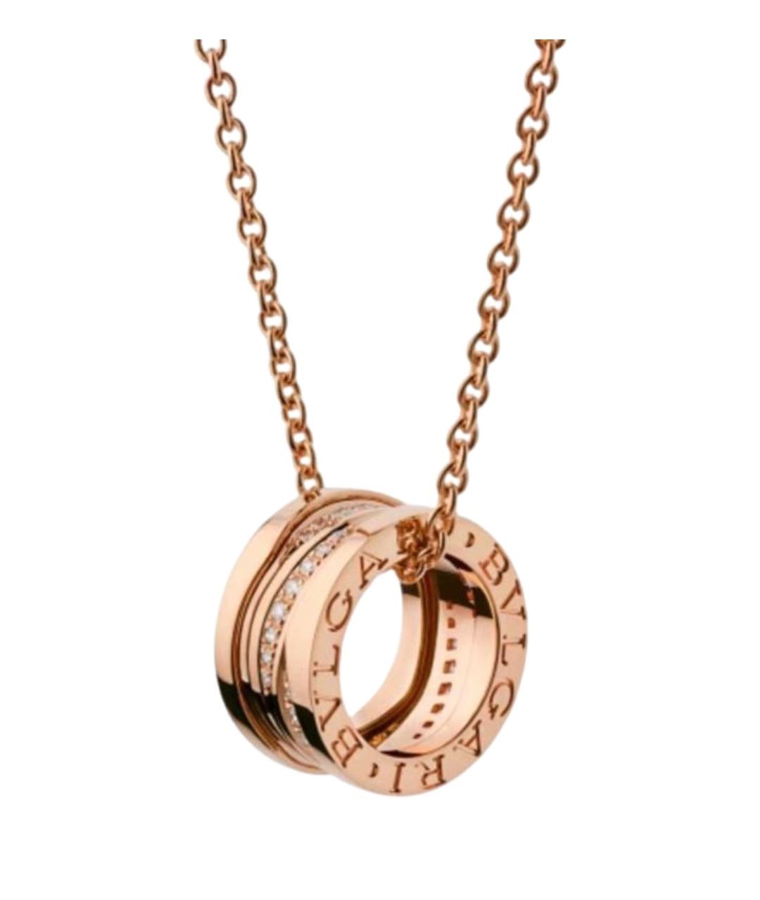 BVLGARI Золотая подвеска из розового золота, фото 1