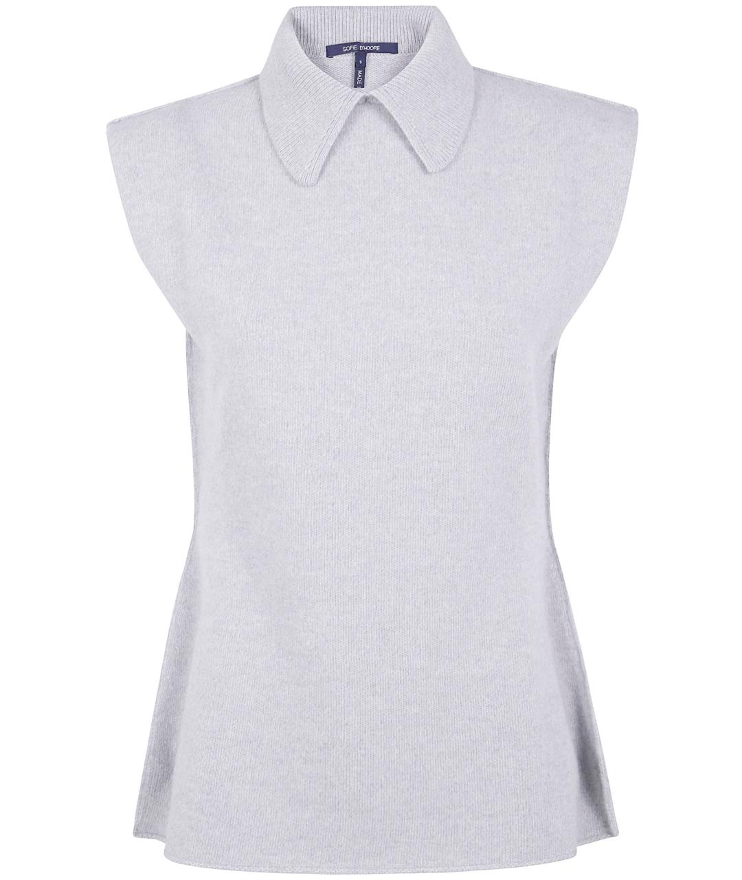 SOFIE D HOORE Серая шерстяная жилетка, фото 1