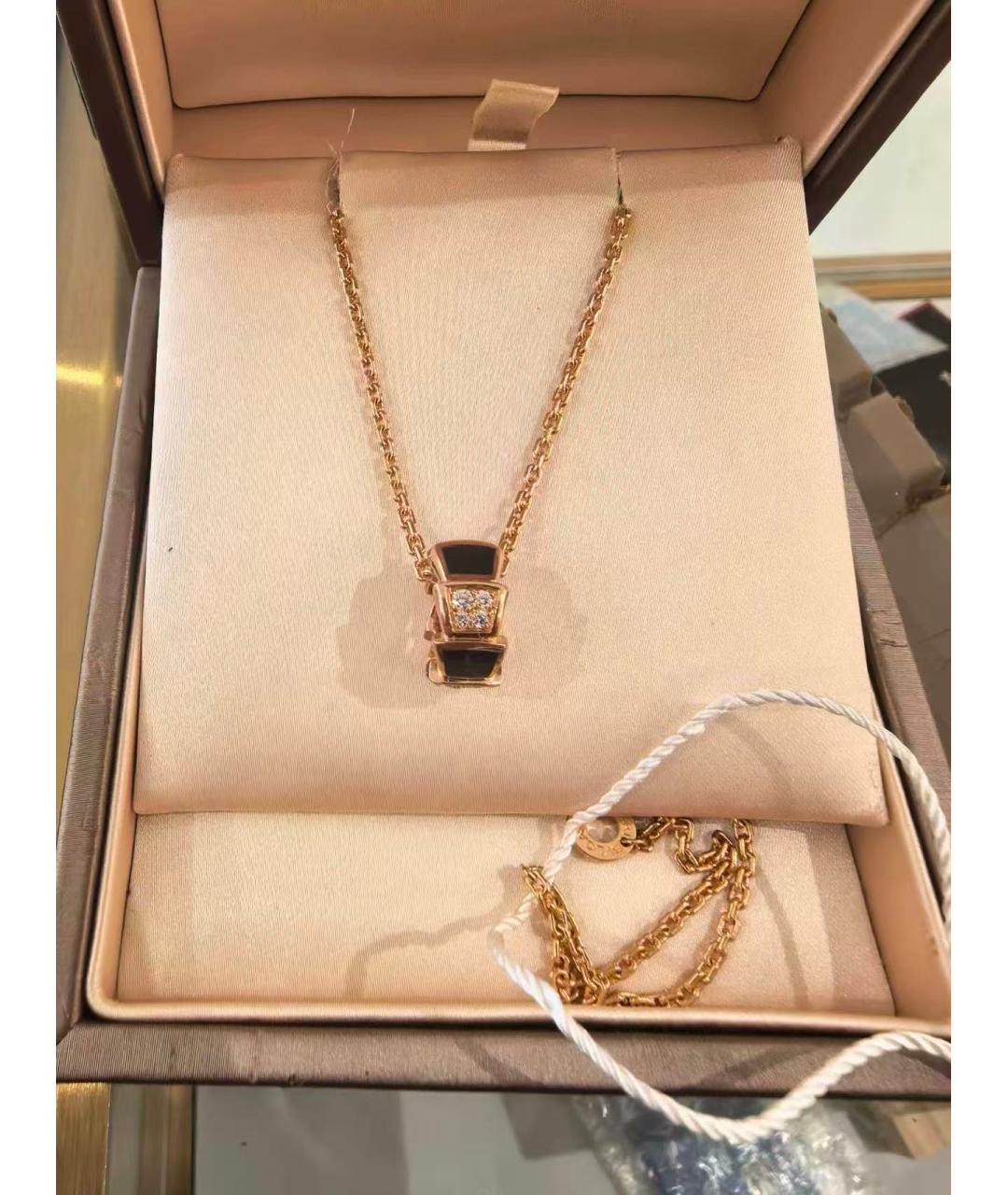 BVLGARI Золотое колье из розового золота, фото 3