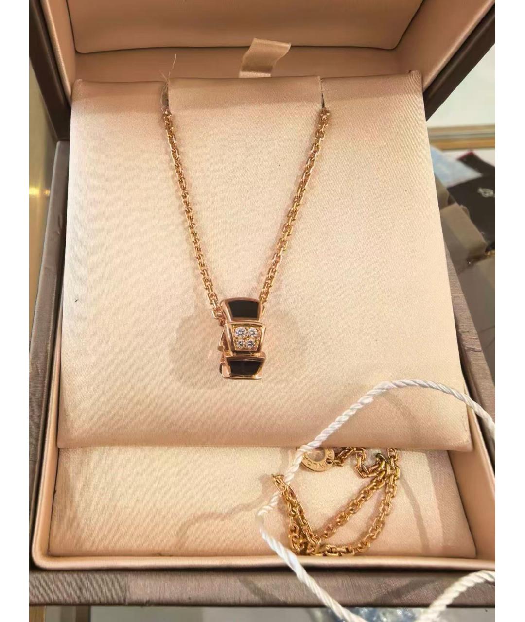 BVLGARI Золотое колье из розового золота, фото 2