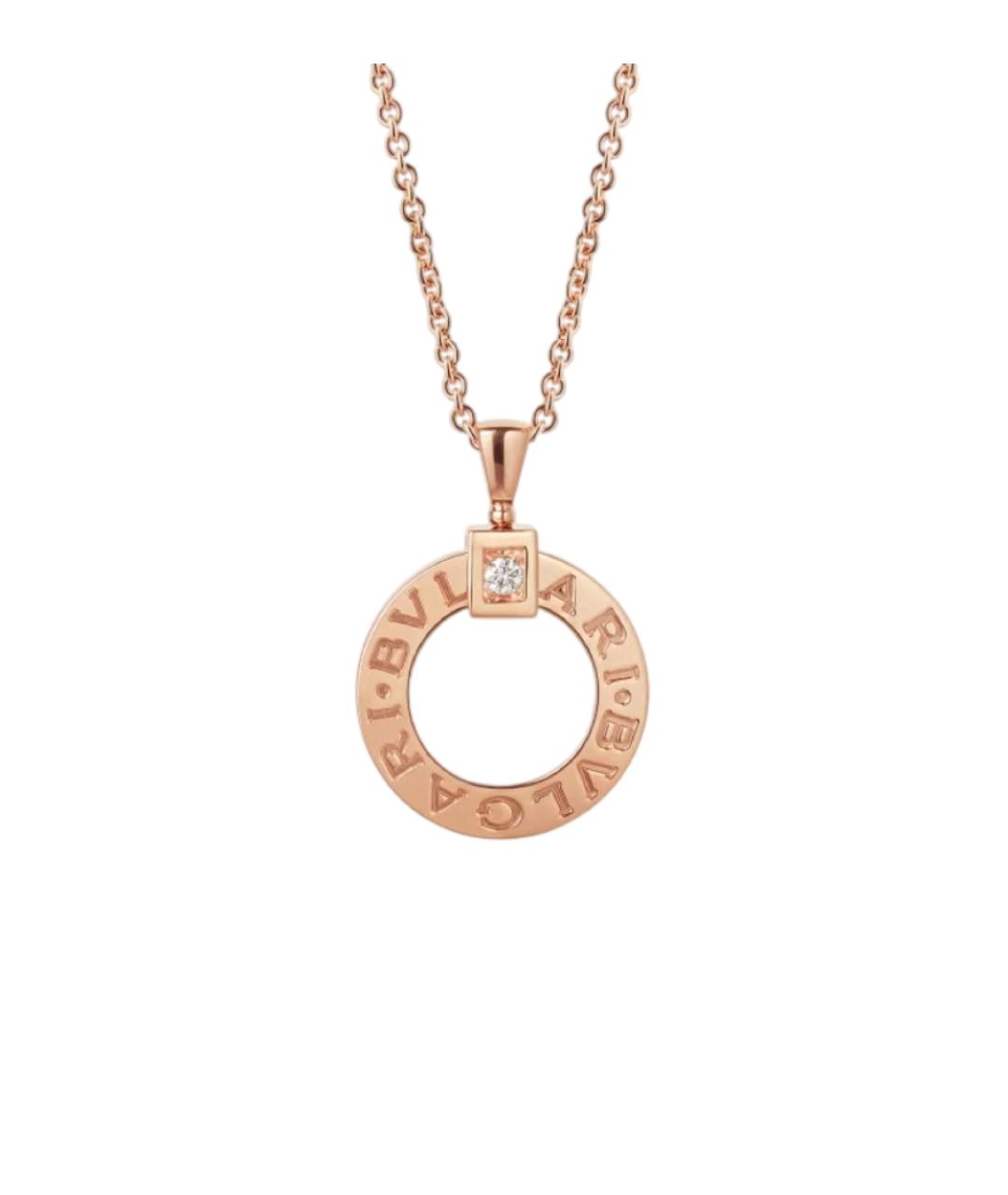 BVLGARI Золотая подвеска из розового золота, фото 5