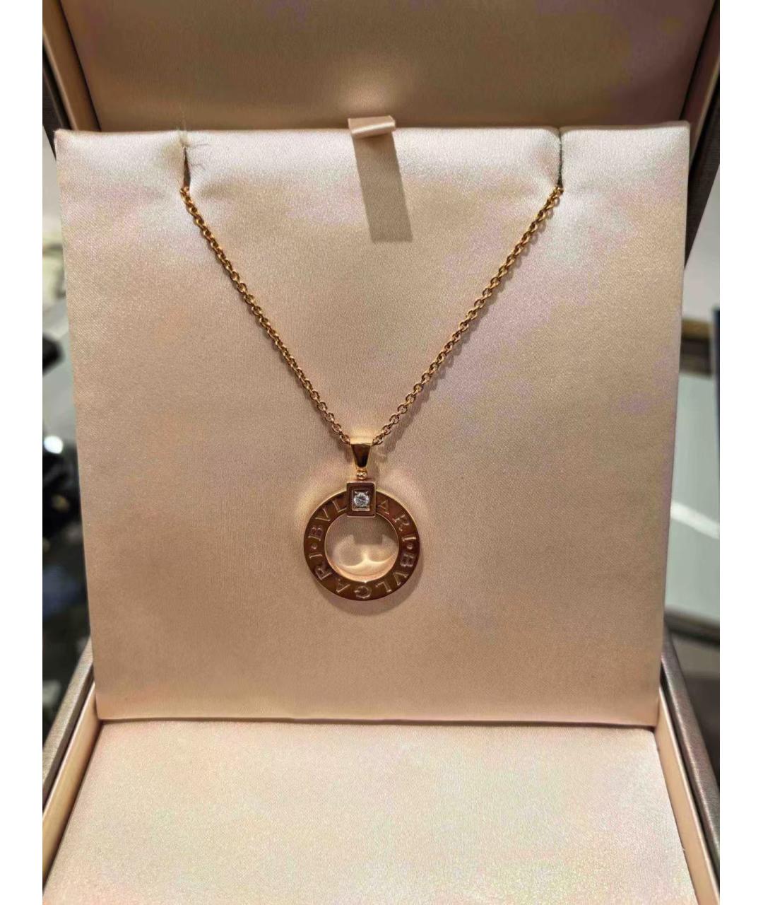 BVLGARI Золотая подвеска из розового золота, фото 3