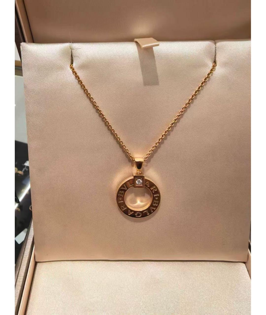 BVLGARI Золотая подвеска из розового золота, фото 4