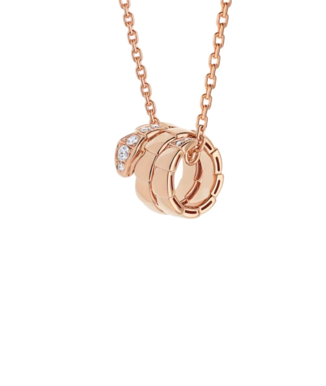 BVLGARI Золотая подвеска из розового золота, фото 5