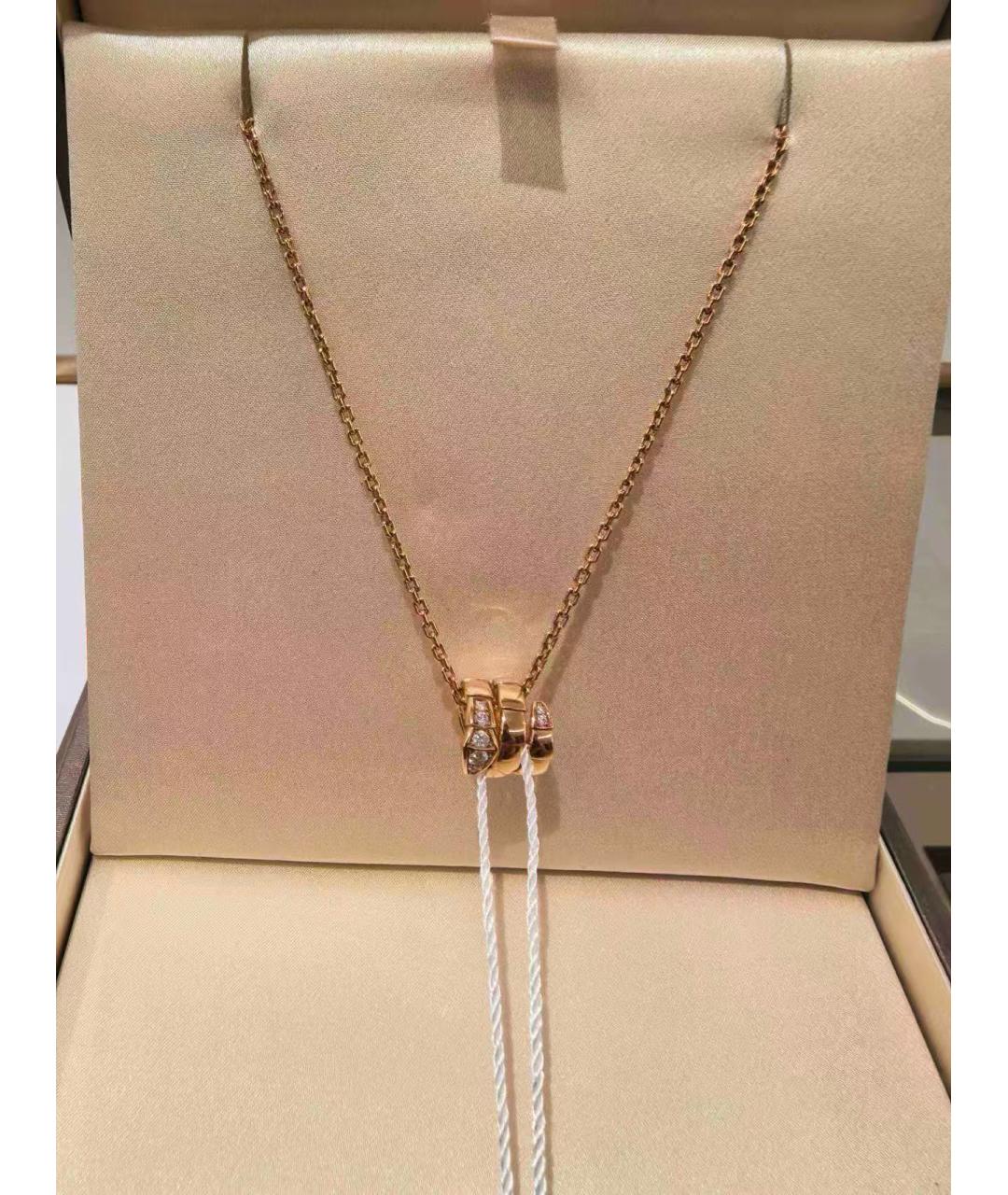 BVLGARI Золотая подвеска из розового золота, фото 2