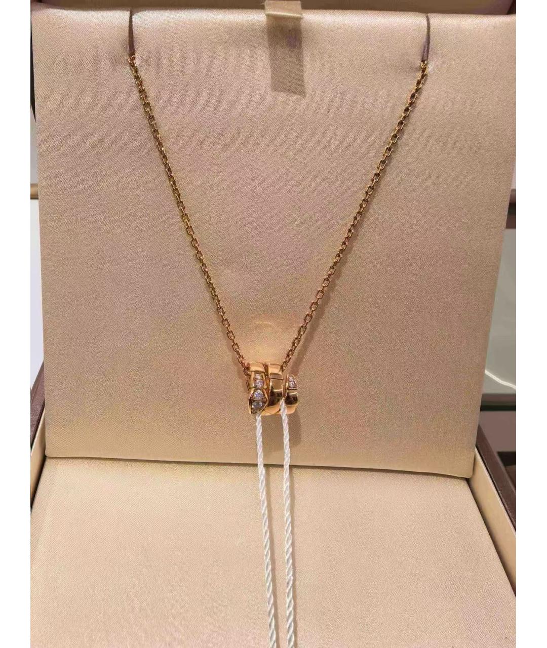 BVLGARI Золотая подвеска из розового золота, фото 3