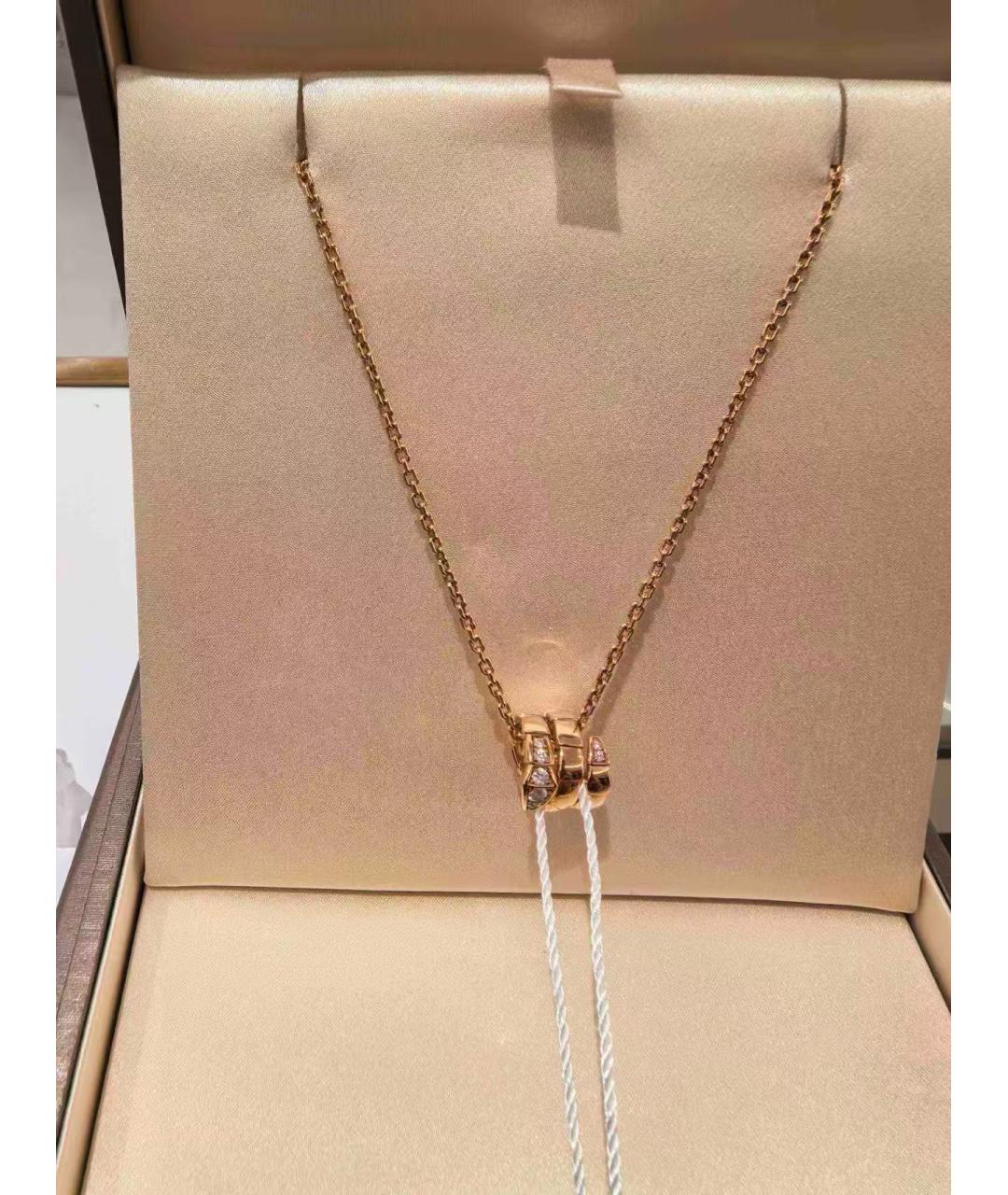 BVLGARI Золотая подвеска из розового золота, фото 4