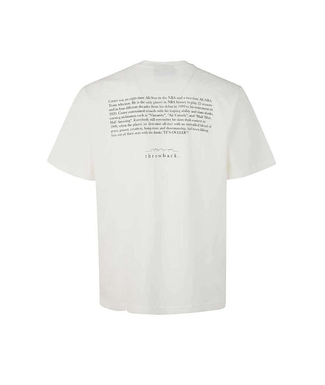 THROWBACK Белая хлопковая футболка, фото 2