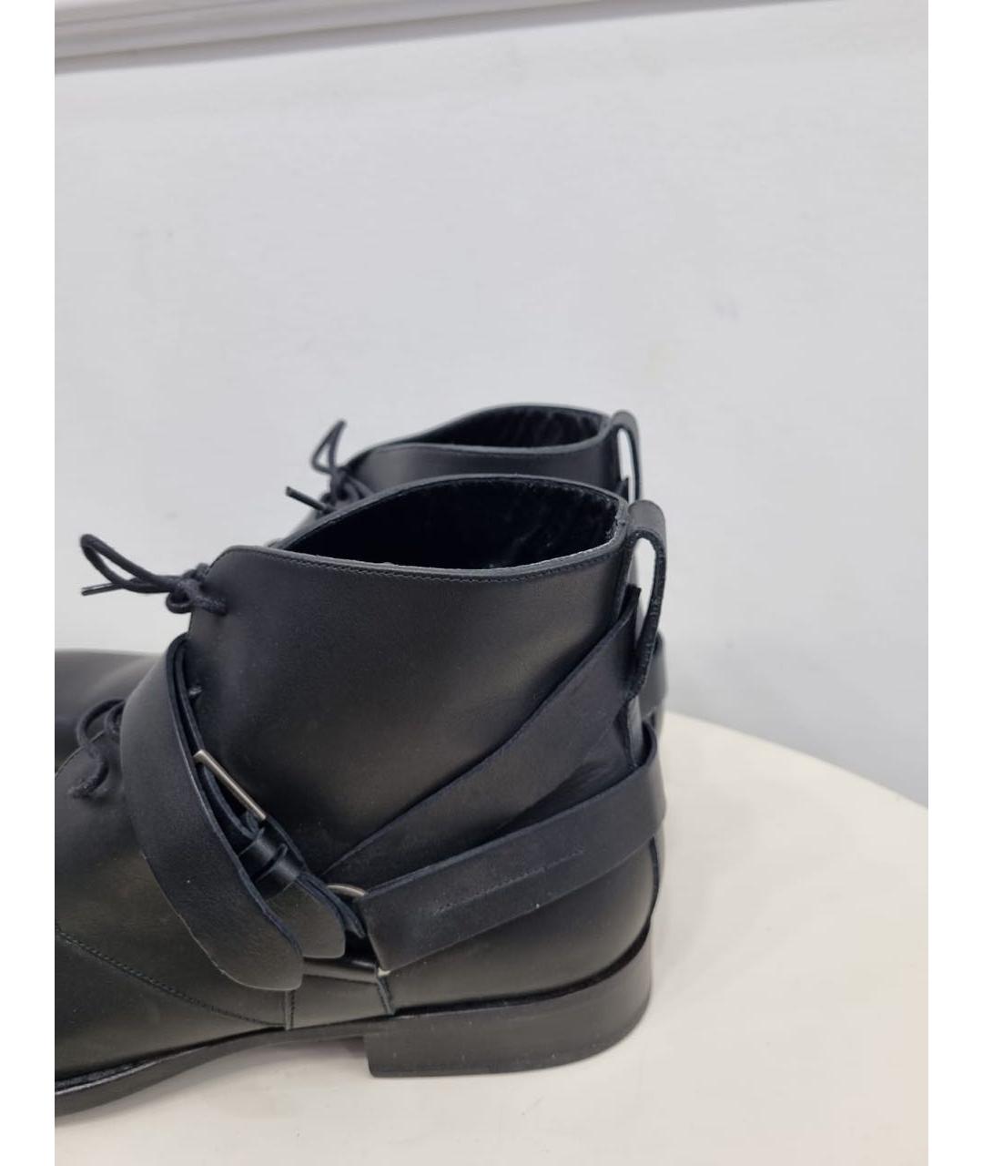 CHRISTIAN DIOR Черные кожаные туфли, фото 3