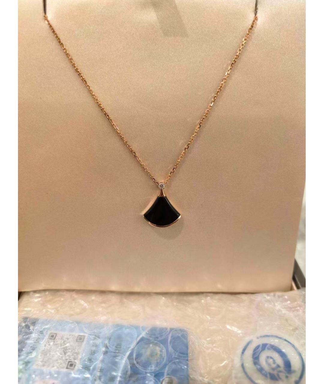 BVLGARI Красное колье из розового золота, фото 3