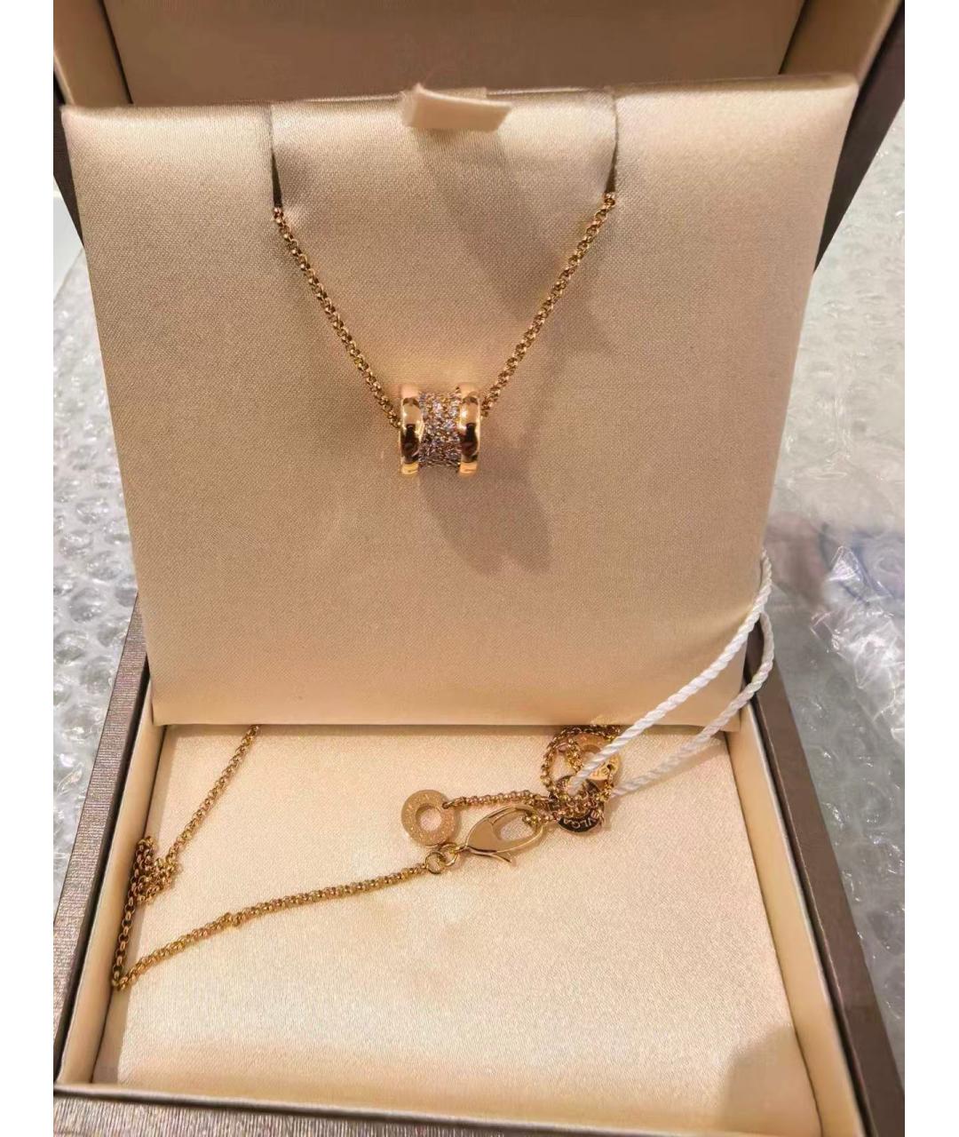 BVLGARI Золотая подвеска из розового золота, фото 3