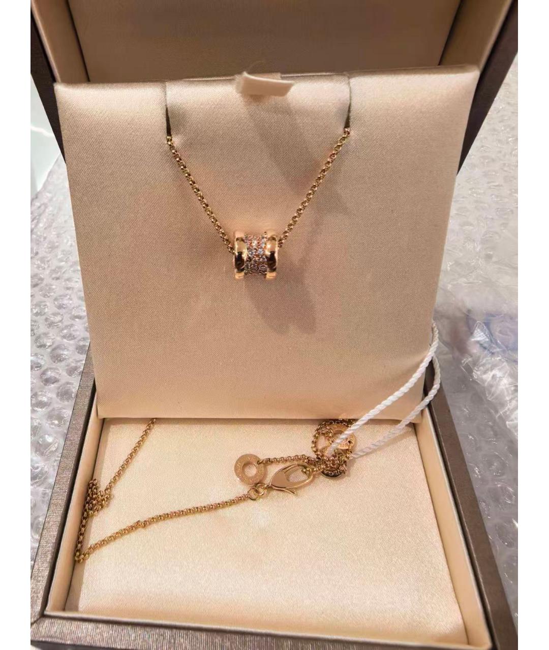 BVLGARI Золотая подвеска из розового золота, фото 4