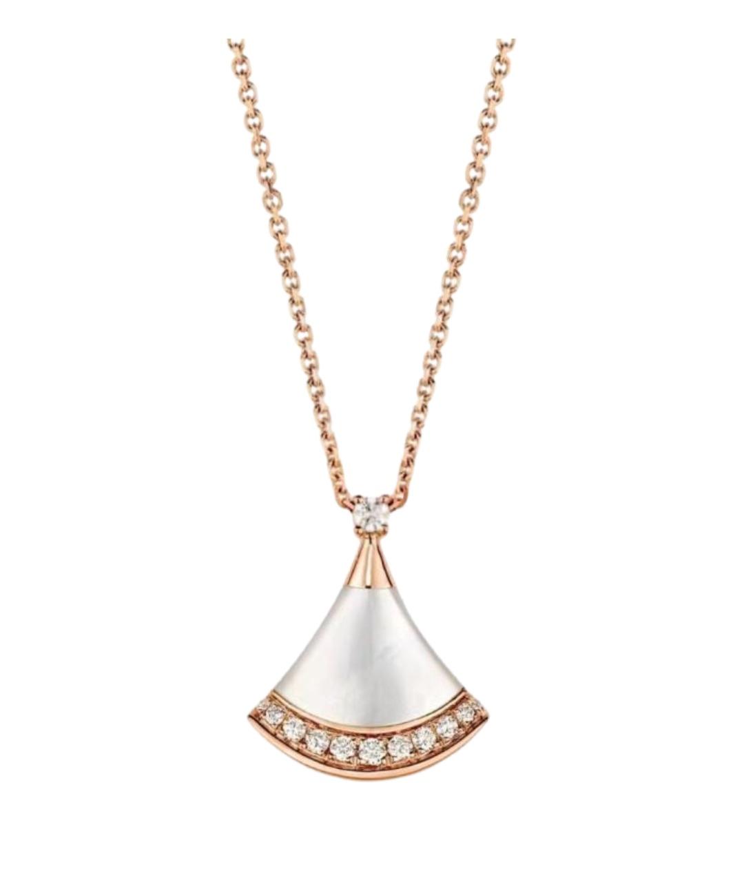 BVLGARI Золотая подвеска из розового золота, фото 1