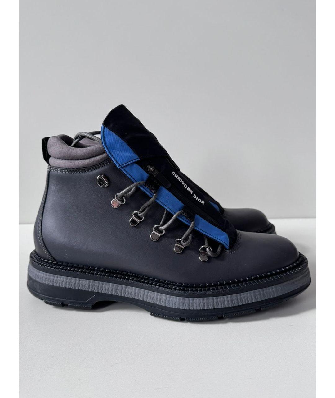 CHRISTIAN DIOR Синие высокие кроссовки / кеды, фото 9