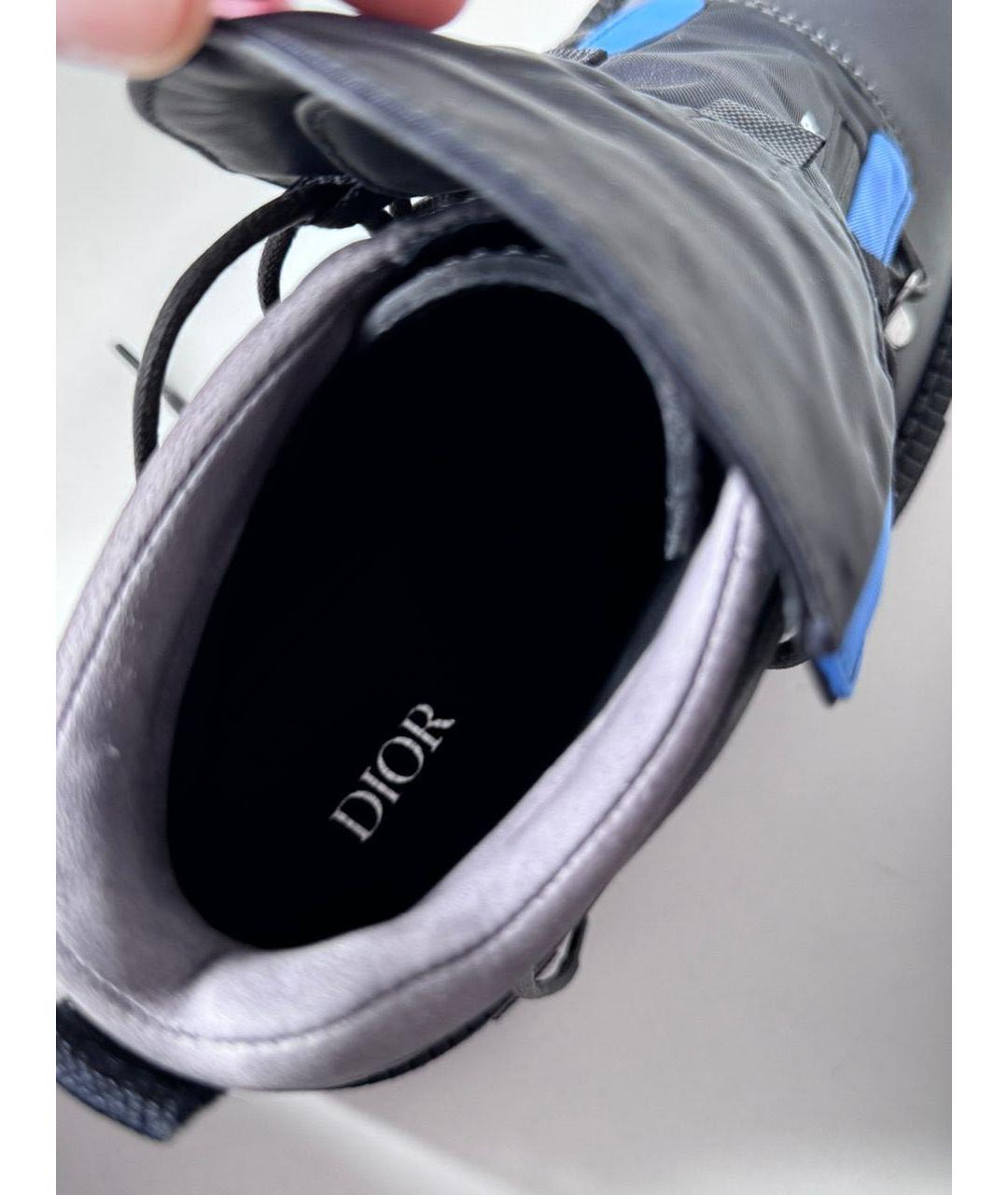 CHRISTIAN DIOR Синие высокие кроссовки / кеды, фото 6