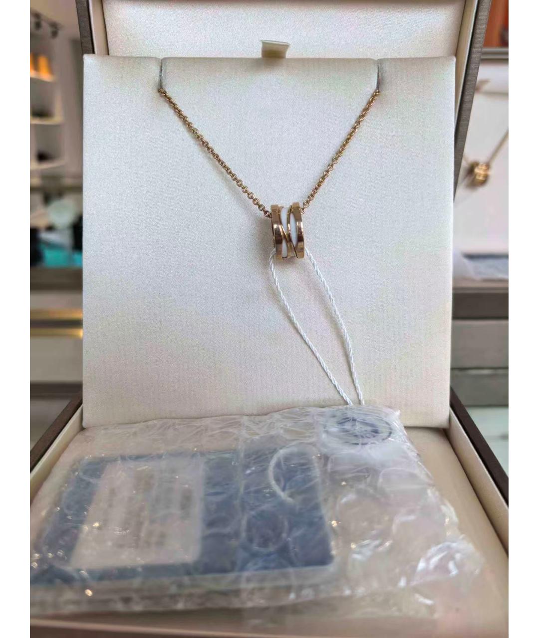 BVLGARI Золотая подвеска из розового золота, фото 3