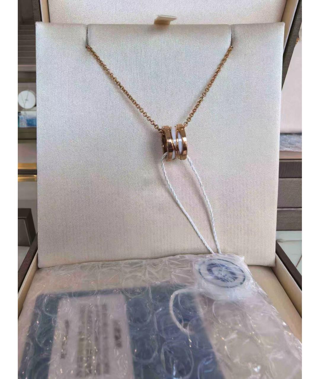 BVLGARI Золотая подвеска из розового золота, фото 4