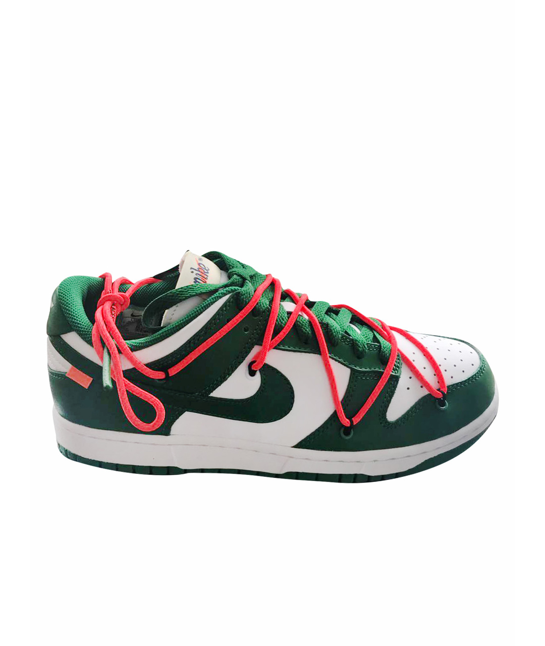 NIKE X OFF-WHITE Зеленые низкие кроссовки / кеды, фото 1
