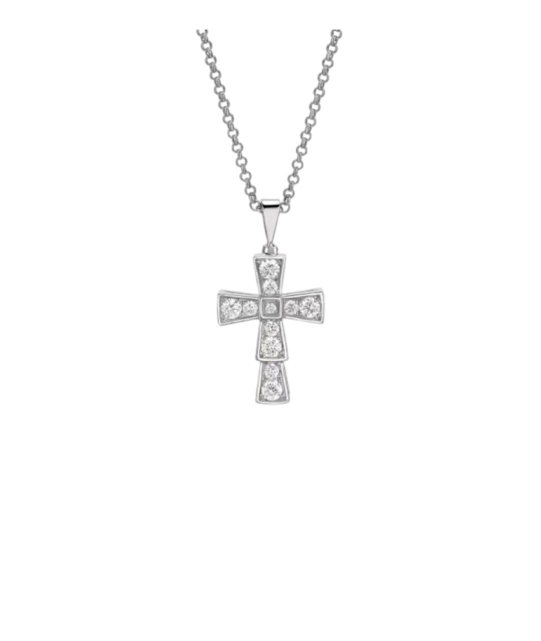 BVLGARI Серебряная подвеска из белого золота, фото 5