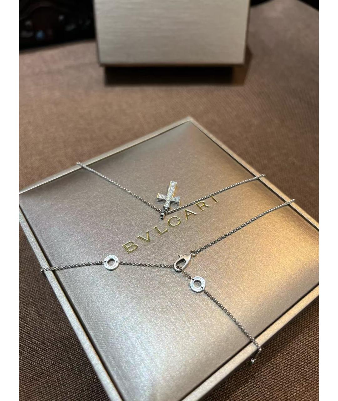 BVLGARI Серебряная подвеска из белого золота, фото 4