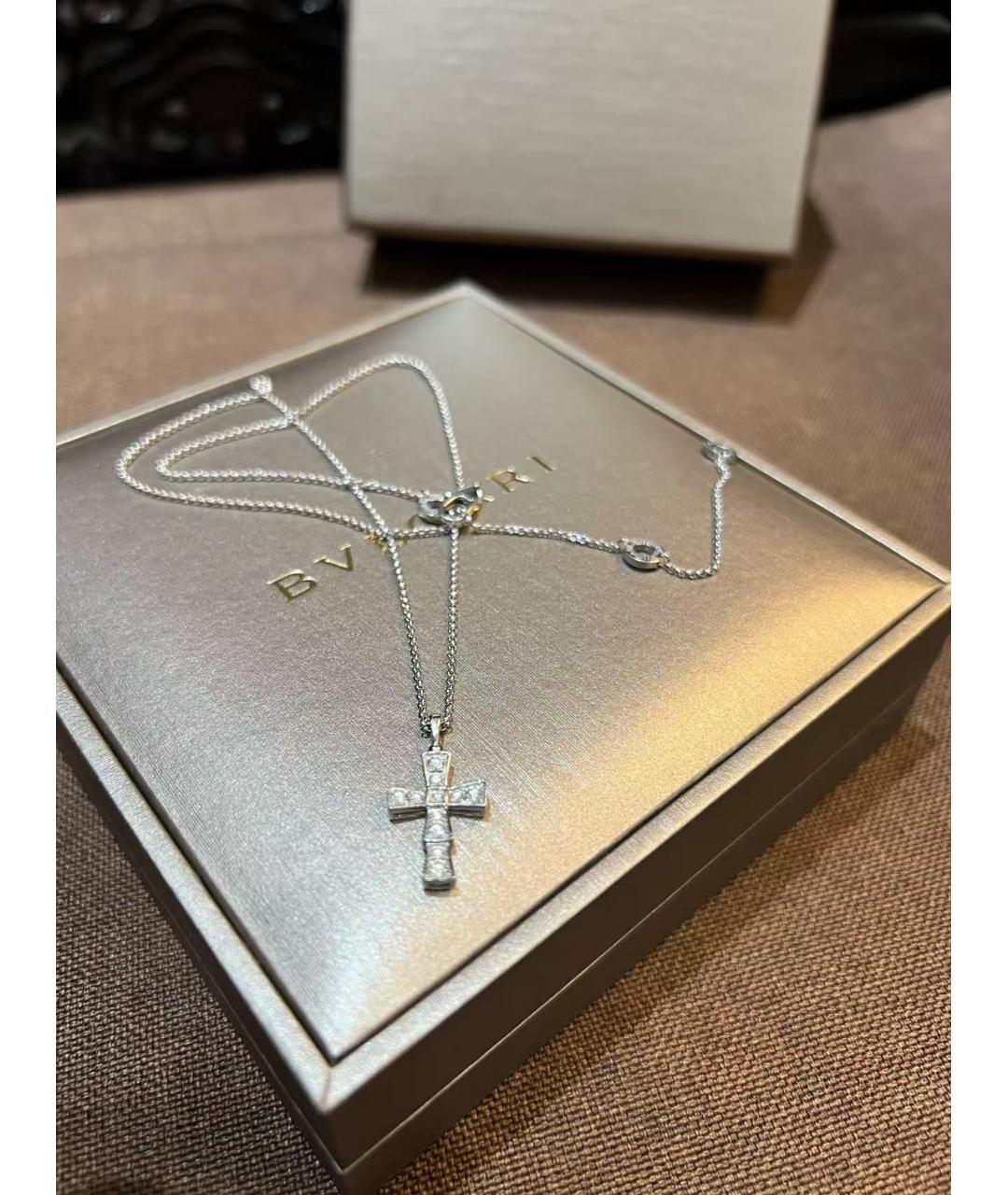 BVLGARI Серебряная подвеска из белого золота, фото 2