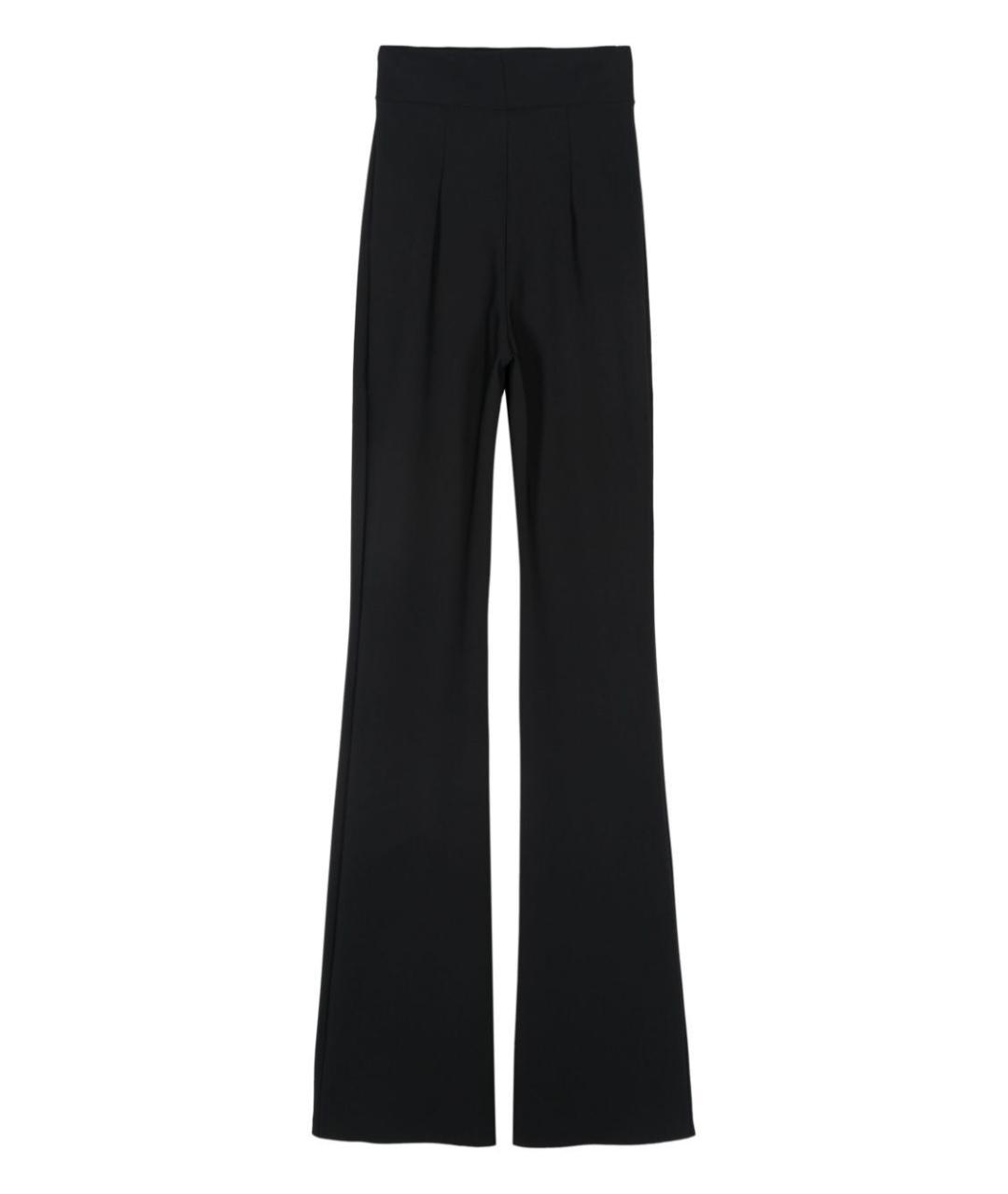 CHIARA BONI Черные полиамидовые прямые брюки, фото 5