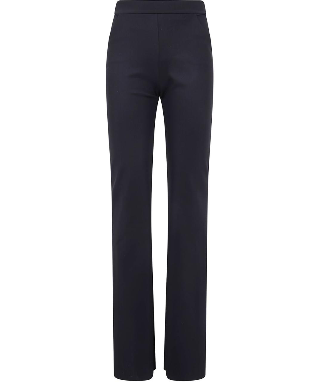 CHIARA BONI Черные полиамидовые прямые брюки, фото 1