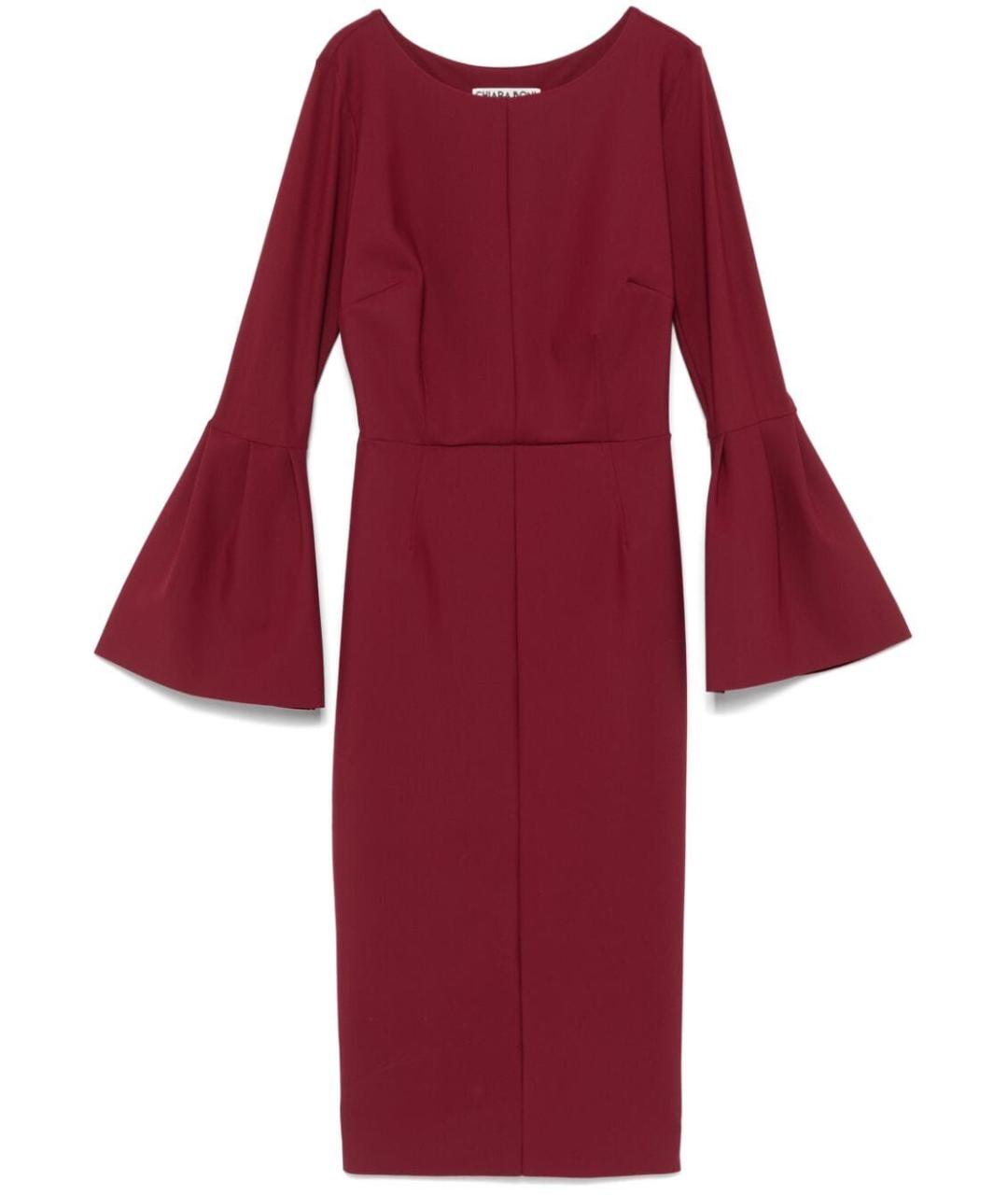 CHIARA BONI Коричневое полиамидовое повседневное платье, фото 4