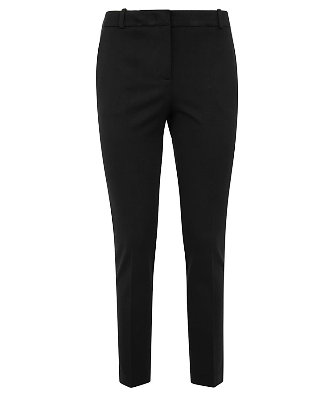 KILTIE Черные полиамидовые прямые брюки, фото 1