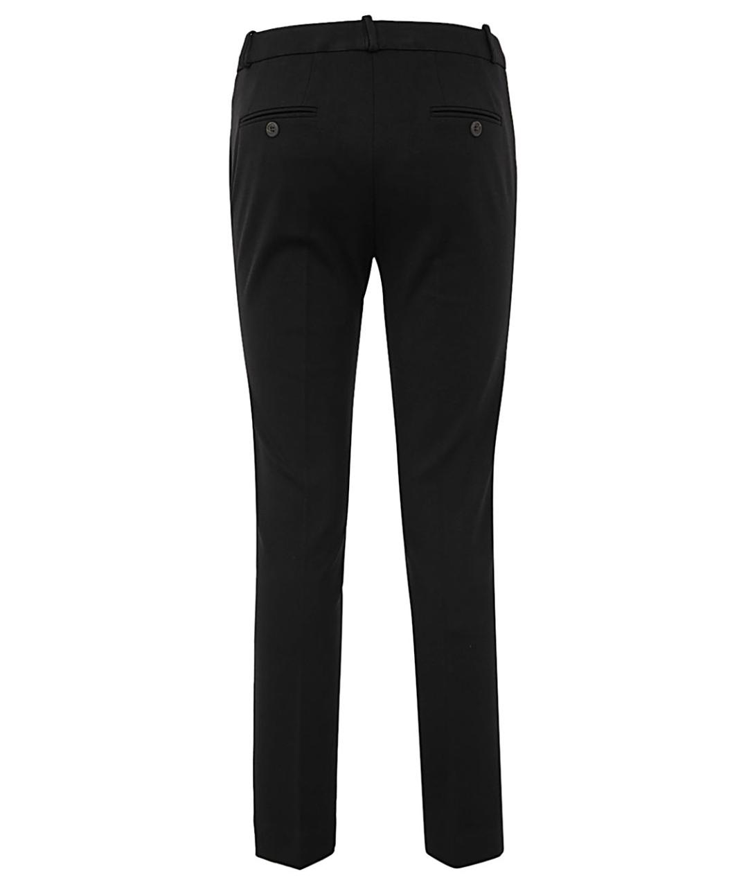 KILTIE Черные полиамидовые прямые брюки, фото 2