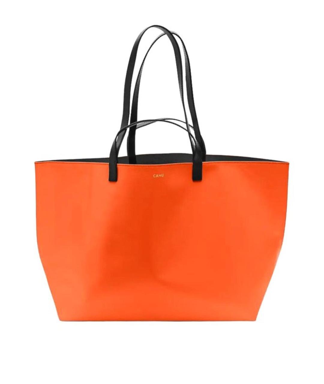 CAHU Оранжевая сумка тоут, фото 3