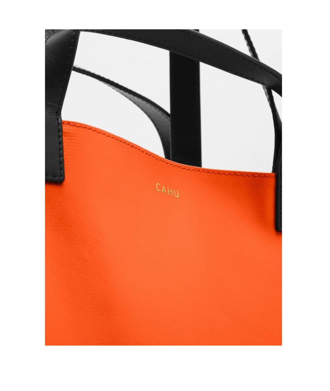 CAHU Оранжевая сумка тоут, фото 2
