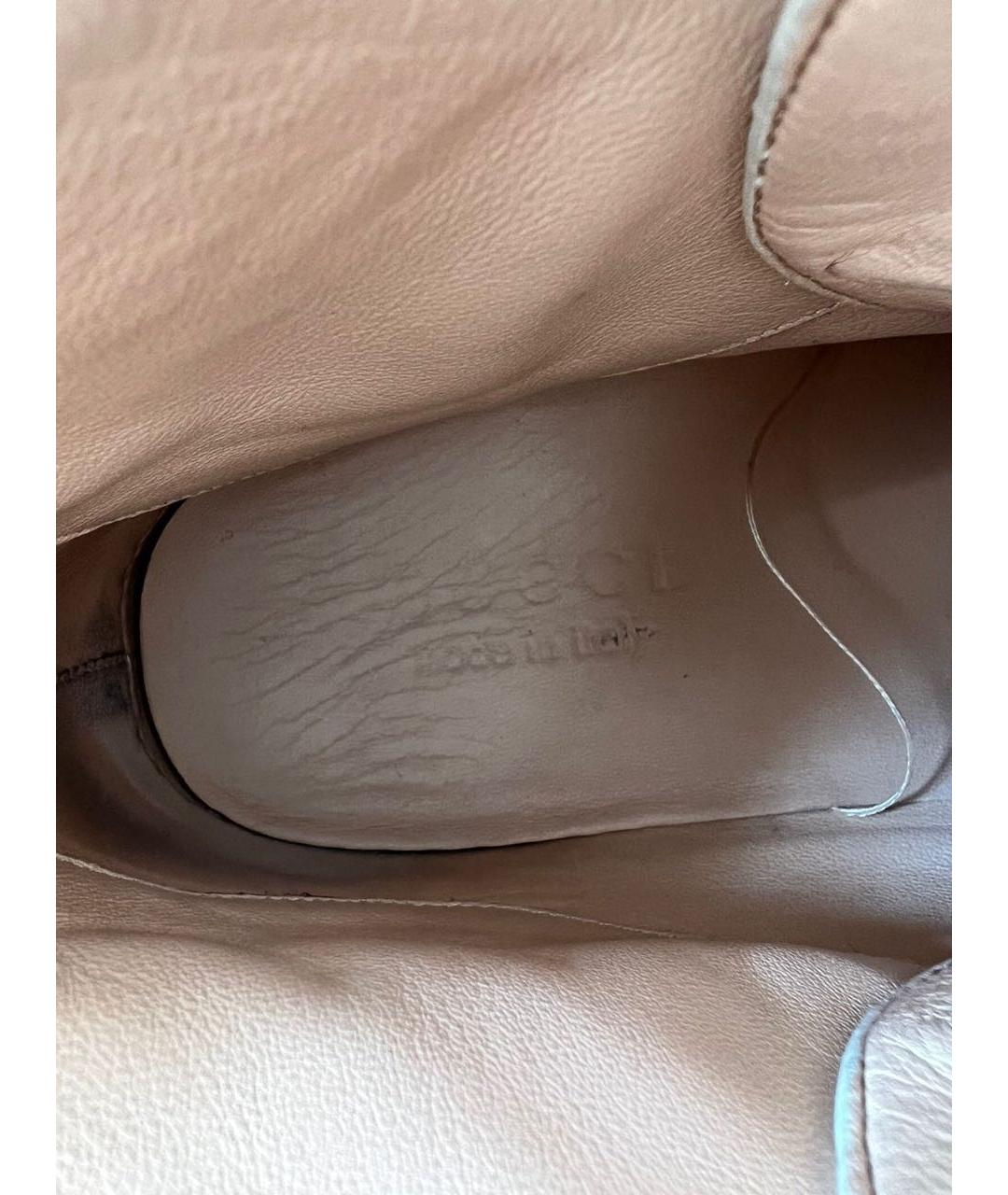 GUCCI Бежевые высокие кроссовки / кеды, фото 8