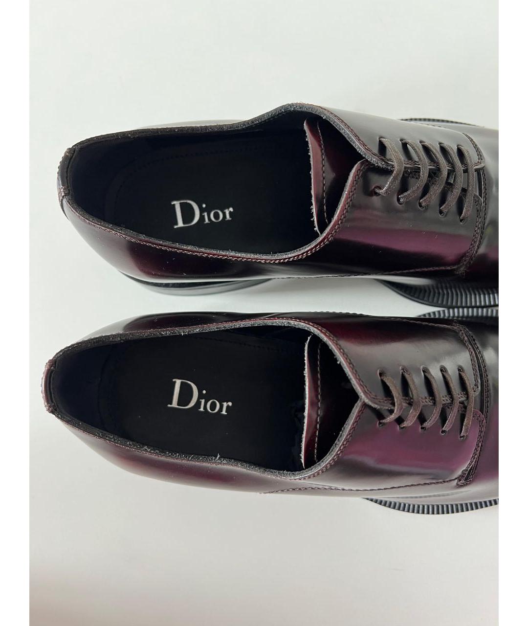 CHRISTIAN DIOR Коричневые кожаные туфли, фото 5