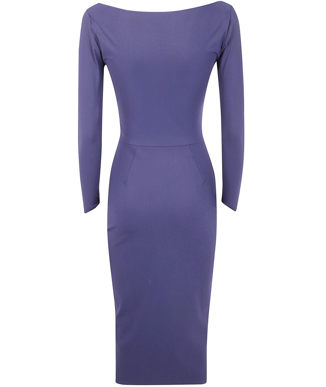 CHIARA BONI Синее полиамидовое повседневное платье, фото 2