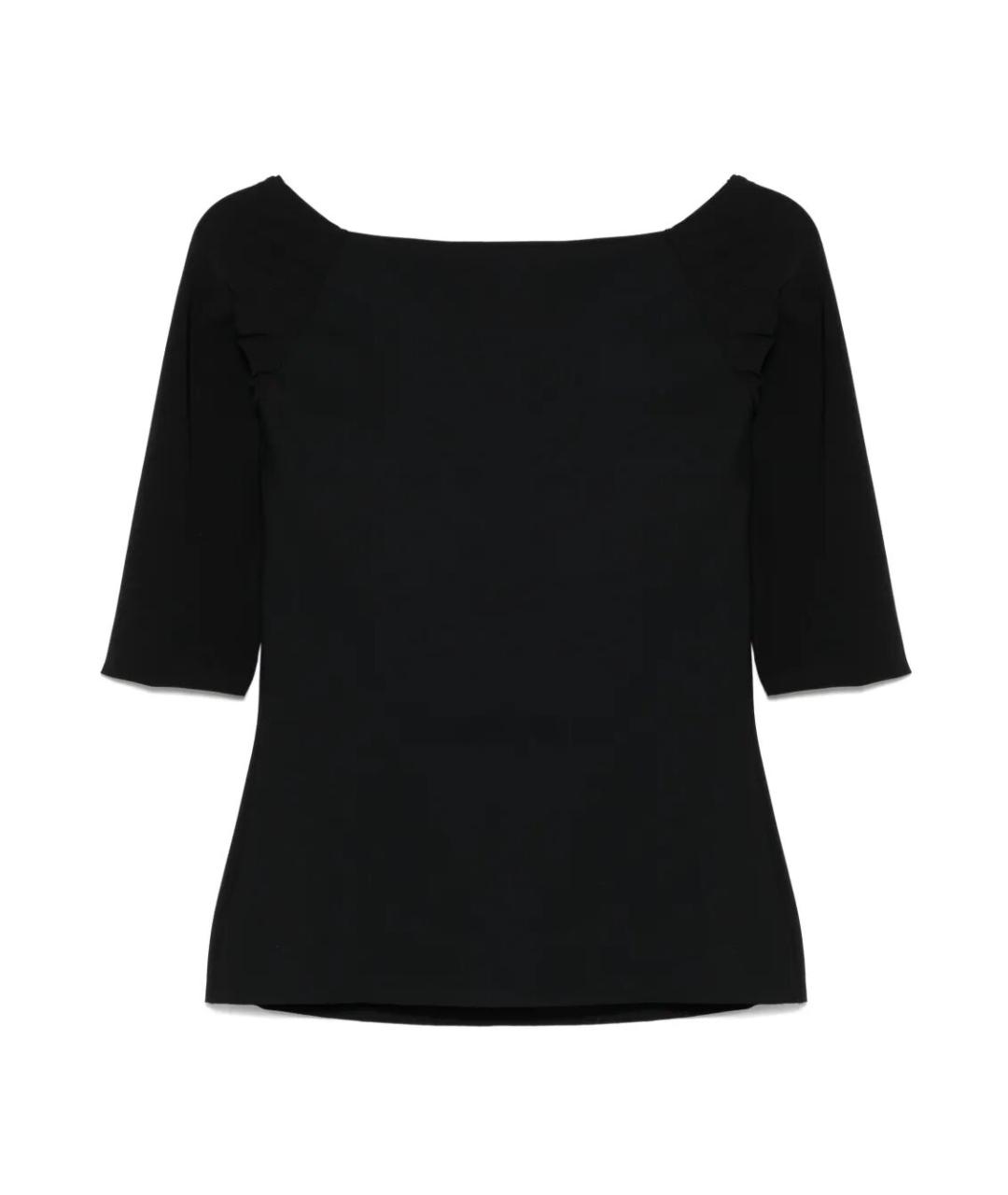 CHIARA BONI Черная полиамидовая футболка, фото 2