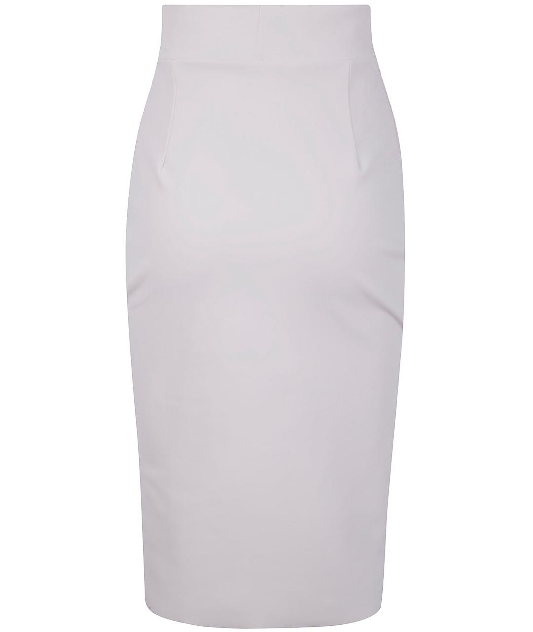 CHIARA BONI Белая полиамидовая юбка миди, фото 2