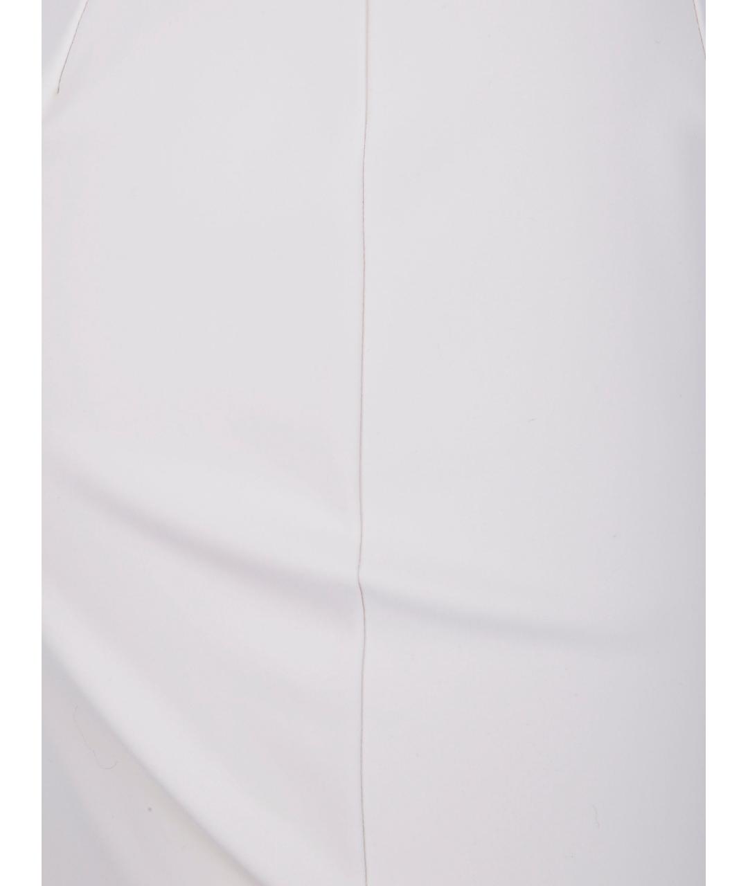 CHIARA BONI Белая полиамидовая юбка миди, фото 3