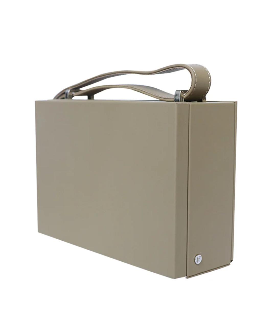 NAPPA DORI Серая кожаная сумка на плечо, фото 2