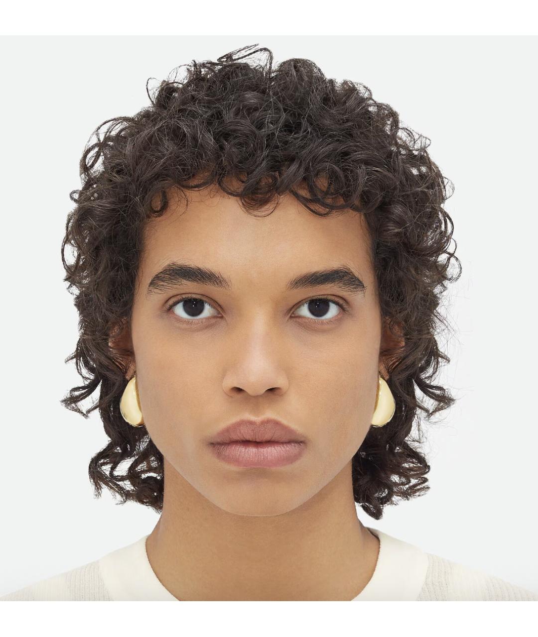 BOTTEGA VENETA Золотые серебряные серьги, фото 2