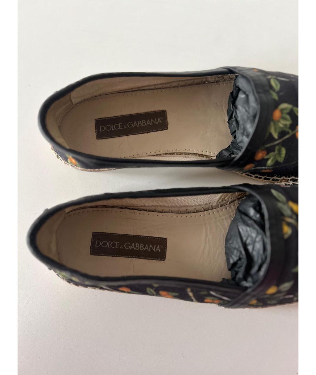 DOLCE&GABBANA Черные эспадрильи, фото 3