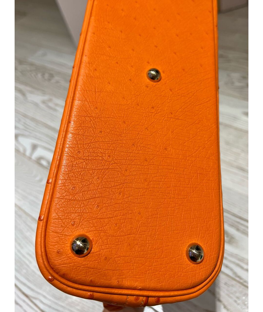 HERMES PRE-OWNED Оранжевая сумка тоут из экзотической кожи, фото 7