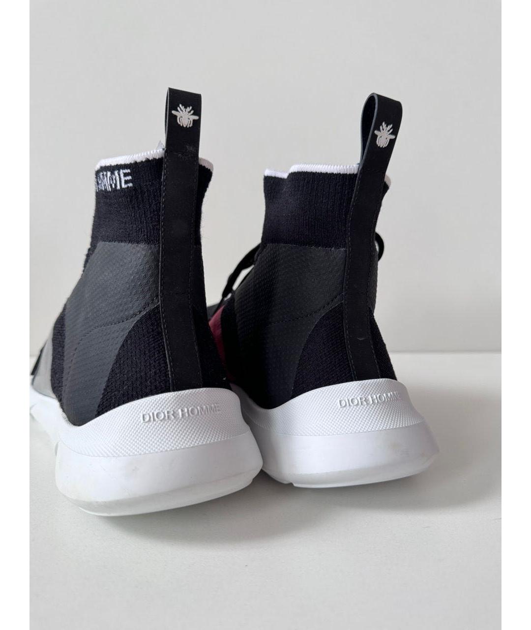 CHRISTIAN DIOR Черные высокие кроссовки / кеды, фото 2