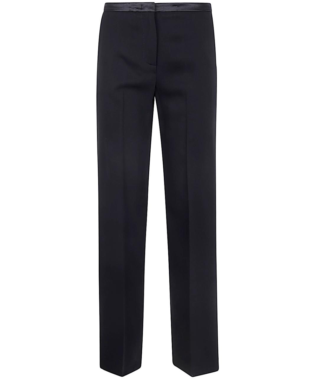 KILTIE Черные вискозные прямые брюки, фото 1