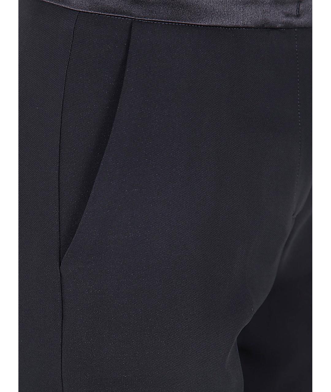 KILTIE Черные вискозные прямые брюки, фото 3