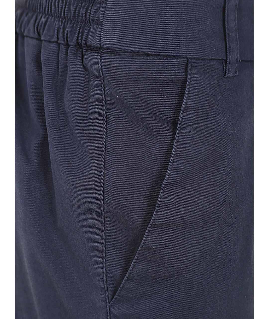 KILTIE Синие хлопковые прямые брюки, фото 3