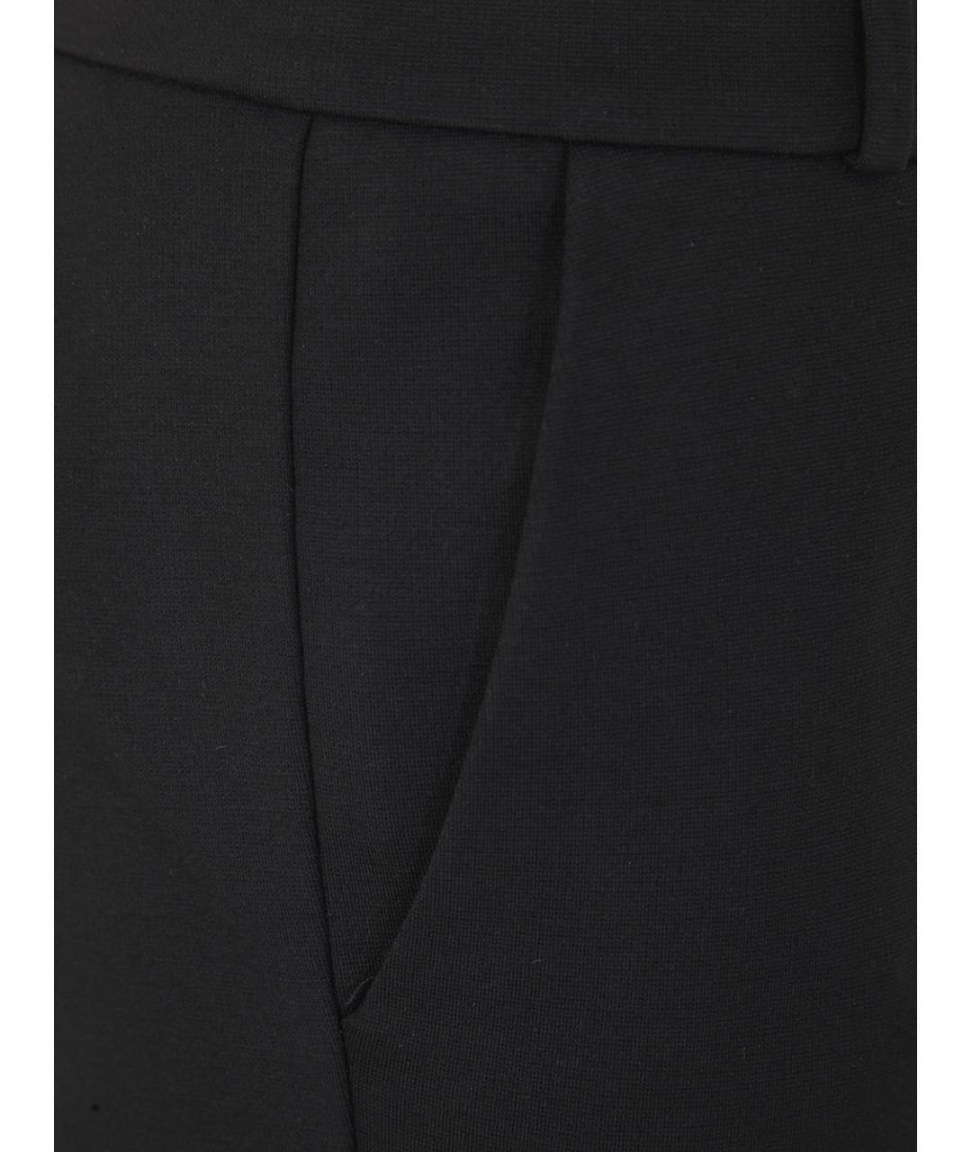 KILTIE Черные полиамидовые прямые брюки, фото 3